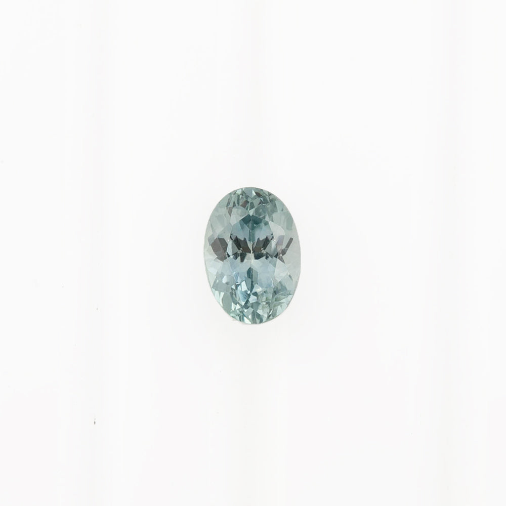 0.93ct Oval Cut Light Teal Blue Green Montana Sapphire
