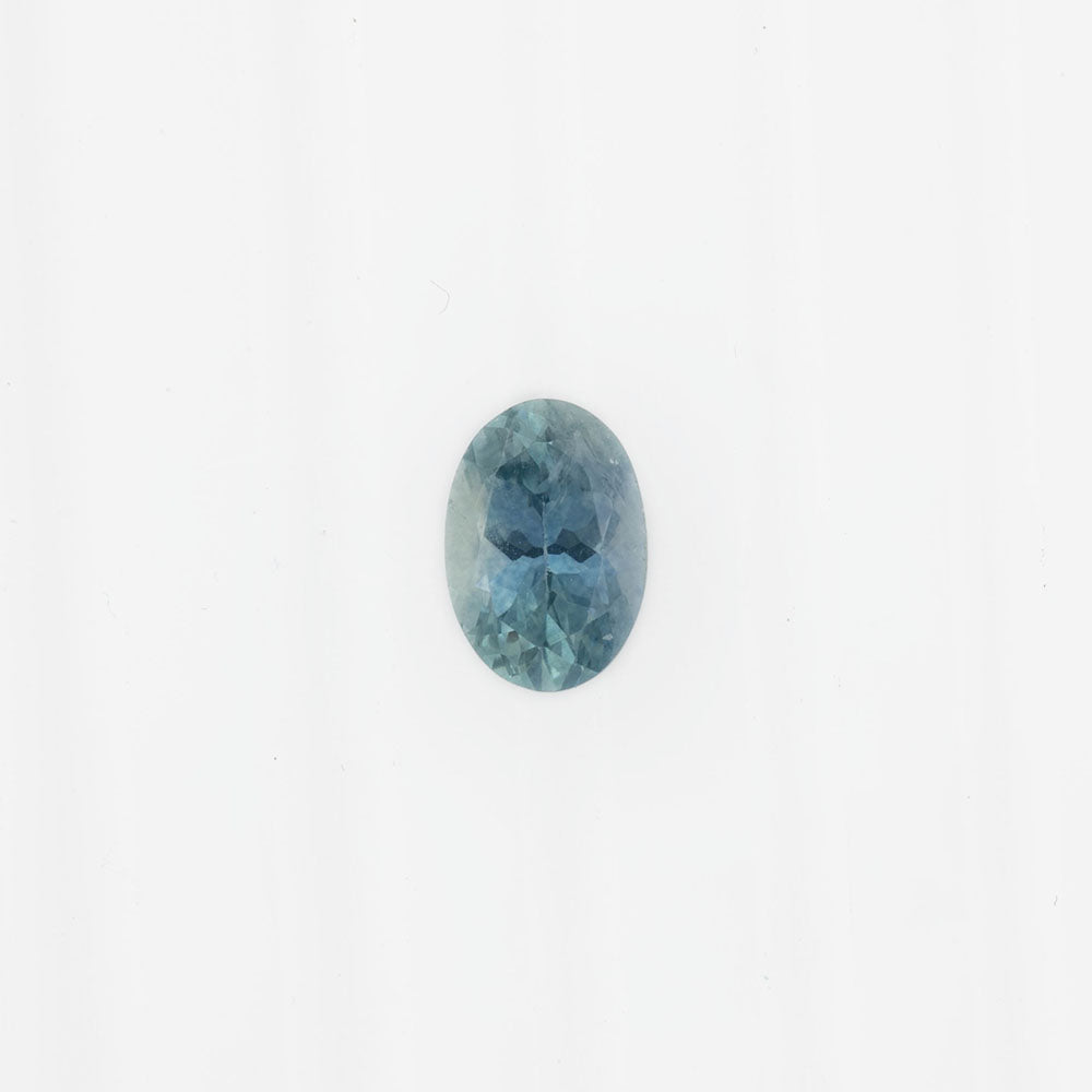 0.86ct オーバルカット ライトブルーグリーンサファイア モンタナ産 