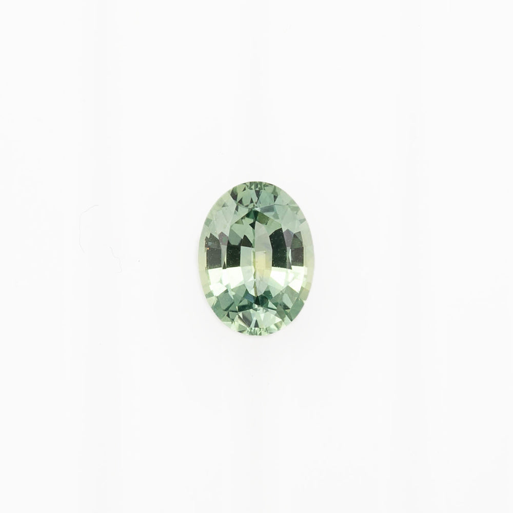 1.16ct Oval Cut Light Blue Green Montana Sapphire