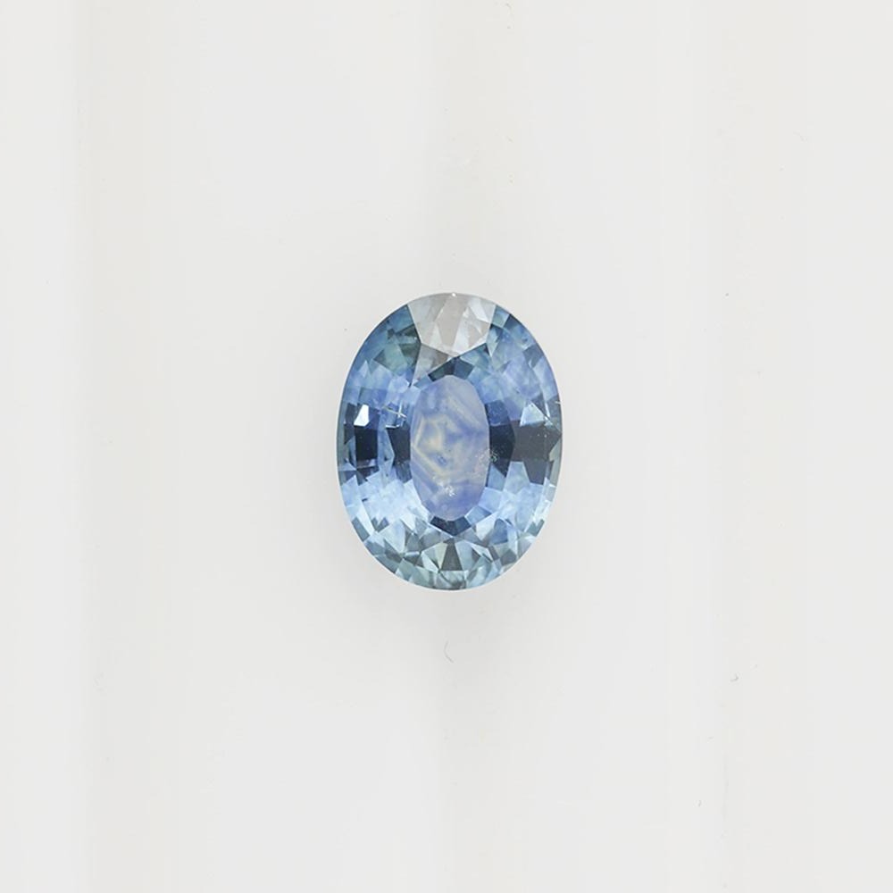 1.39ct Oval Cut Teal Blue Montana Sapphire, ethically sourced, eye-clean, vibrant, and sparkling gemstone from Envero Jewelry