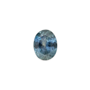 1.89ct oval cut parti blue green sapphire from Montana, a one-of-a-kind handmade gemstone by Envero Jewelry.