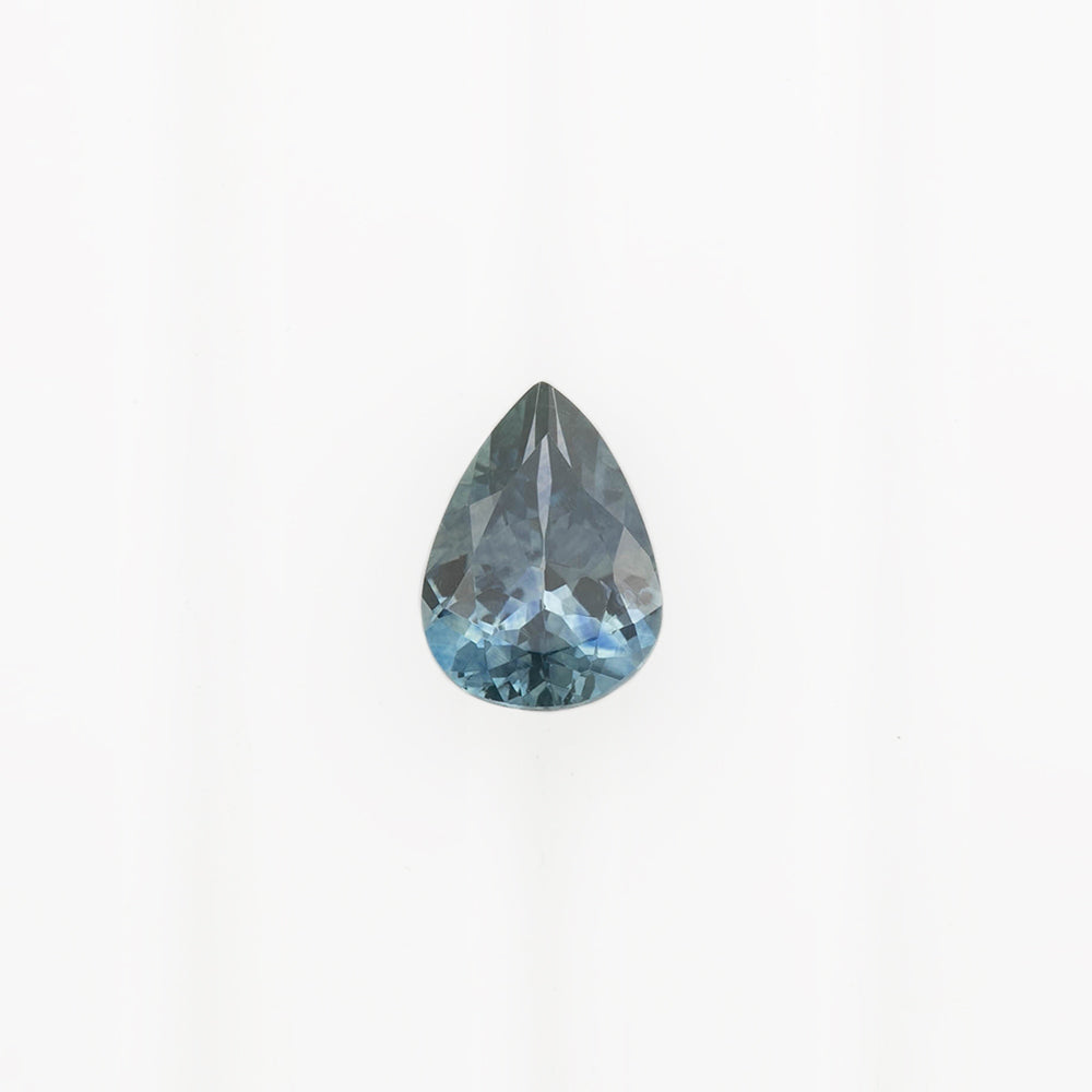 0.90ct Pear Cut Blue Green Montana Sapphire