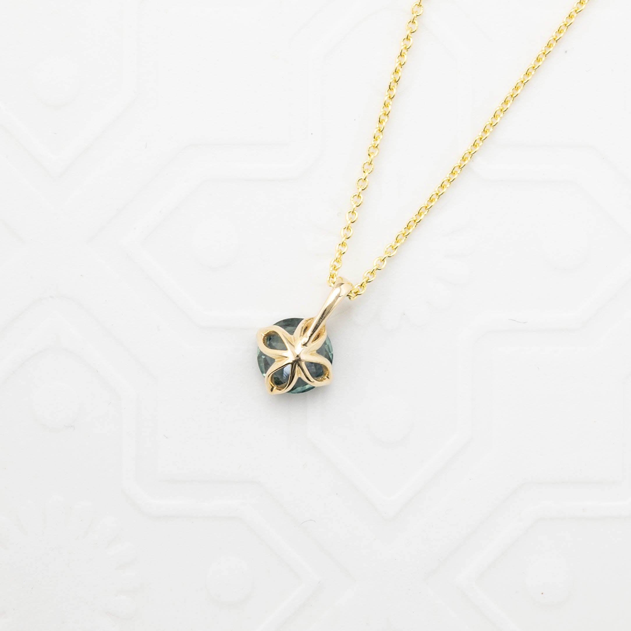 Alice Charm Necklace, Montana Sapphire