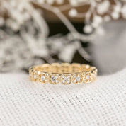 Milgrain Square Eternity Ring