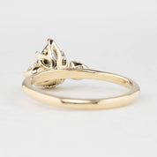Ayana Ring, 1.09ct Teal Blue Pear Queensland Sapphire