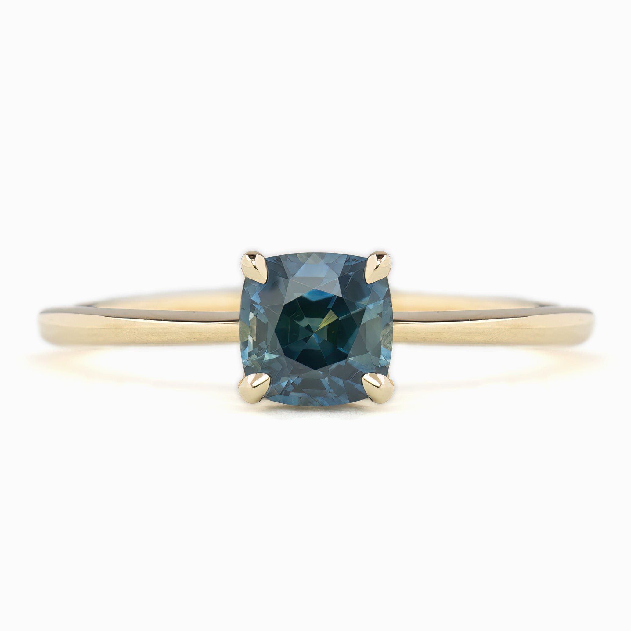 【一点物】サラリング ・0.81ct・加熱モンタナ産ティールブルーサファイア・K14YG