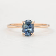 【一点物】ニナリング ・1.30ct・加熱モンタナ産ブルーサファイア・K14RG