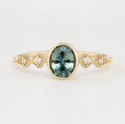 Celeste Ring, 0.80ct Montana Sapphire