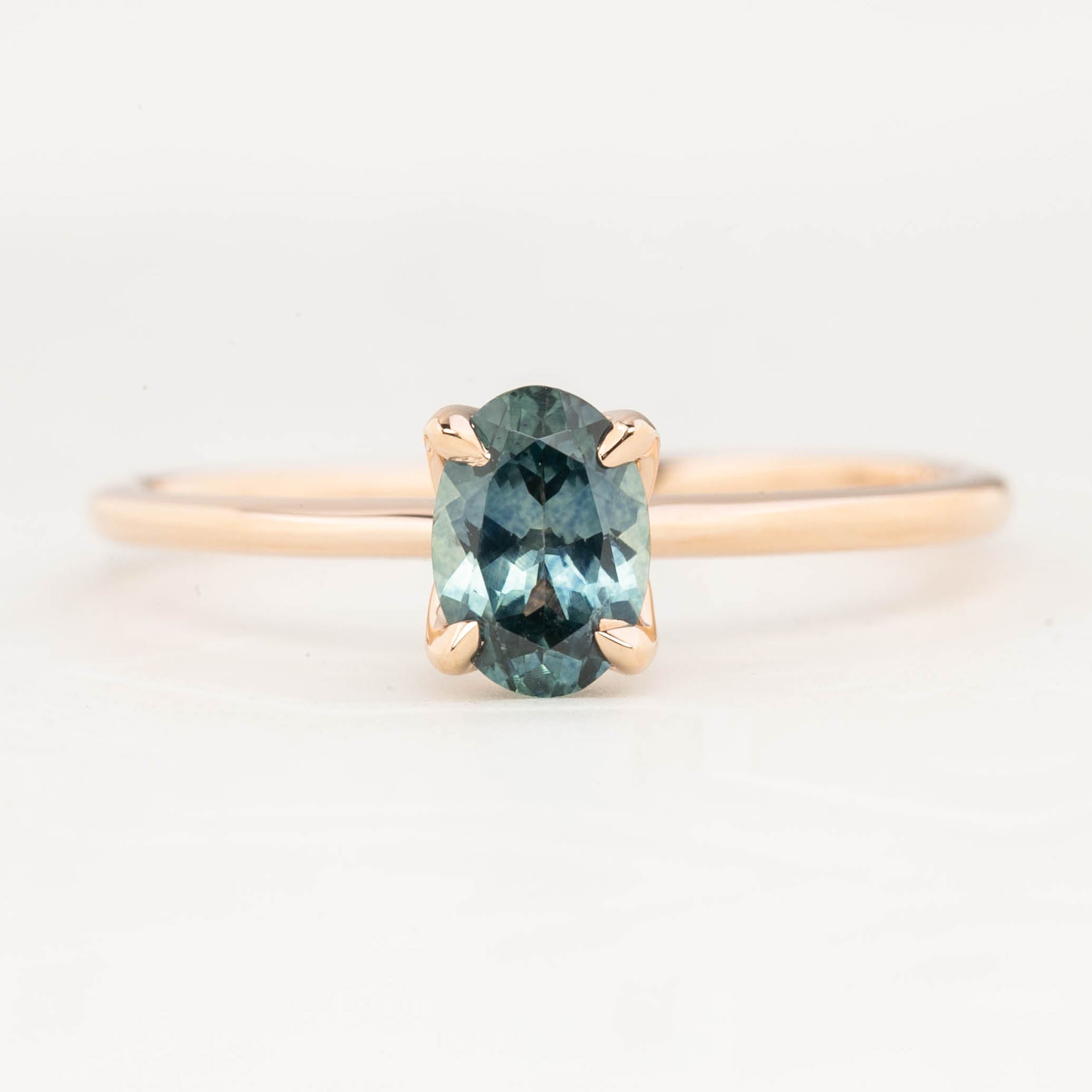 【即日配送】サラリング ・0.78ct・加熱モンタナ産ブルーグリーンサファイア・K14RG