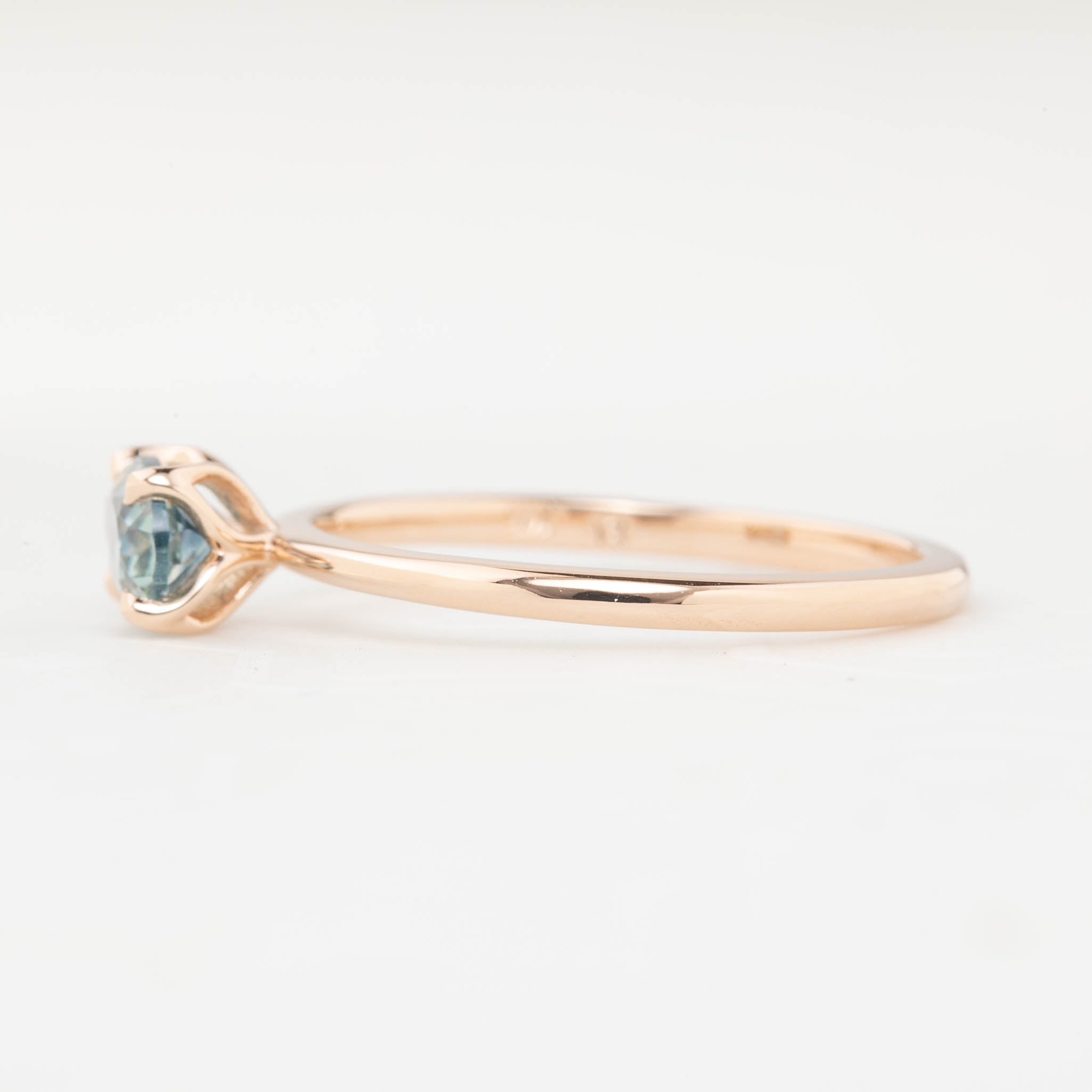 Sara Ring, 0.86ct East West Montana Sapphire