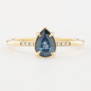 Grace Ring, 0.73ct Blue Montana Sapphire