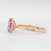 Floryn Ring 1.59ct Pink Sapphire Ring, 14k Rose Gold (One of a kind)