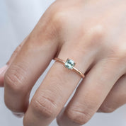 Sara Ring, 0.71ct Montana Sapphire