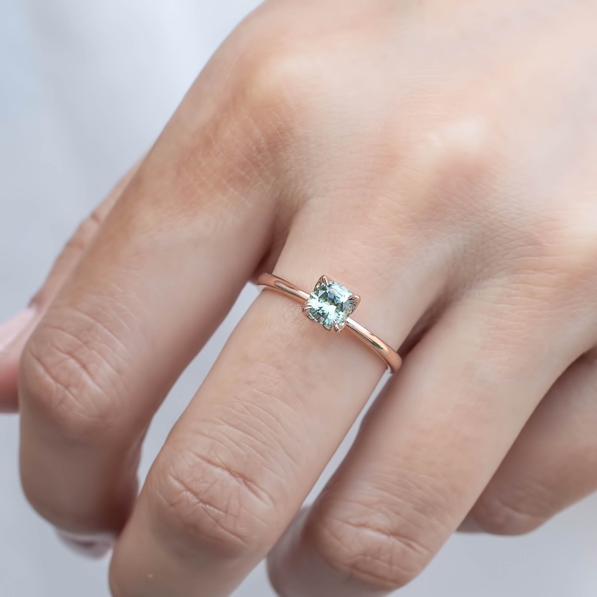 Sara Ring, 0.71ct Montana Sapphire