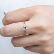 Sara Ring, 0.71ct Montana Sapphire