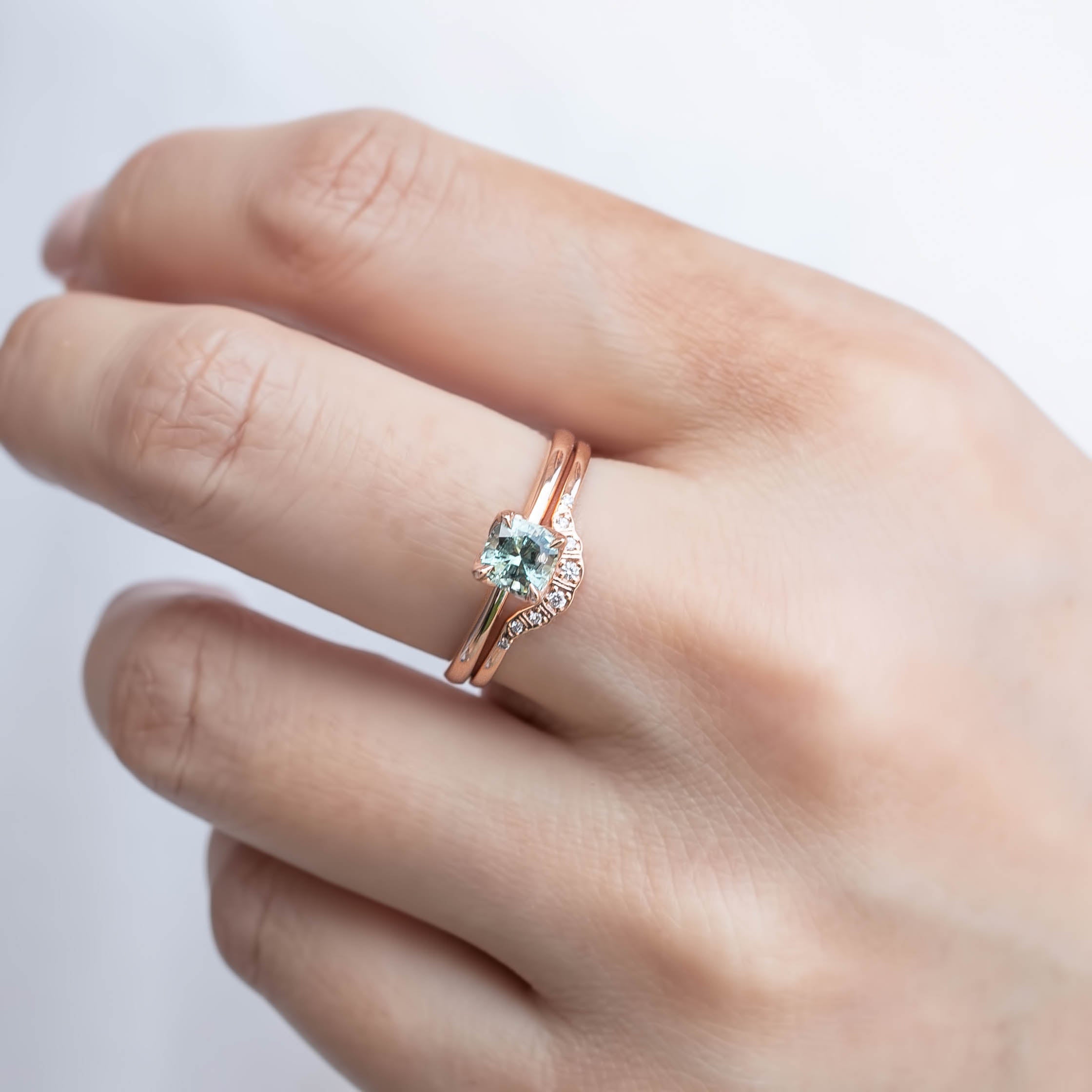 Sara Ring, 0.71ct Montana Sapphire