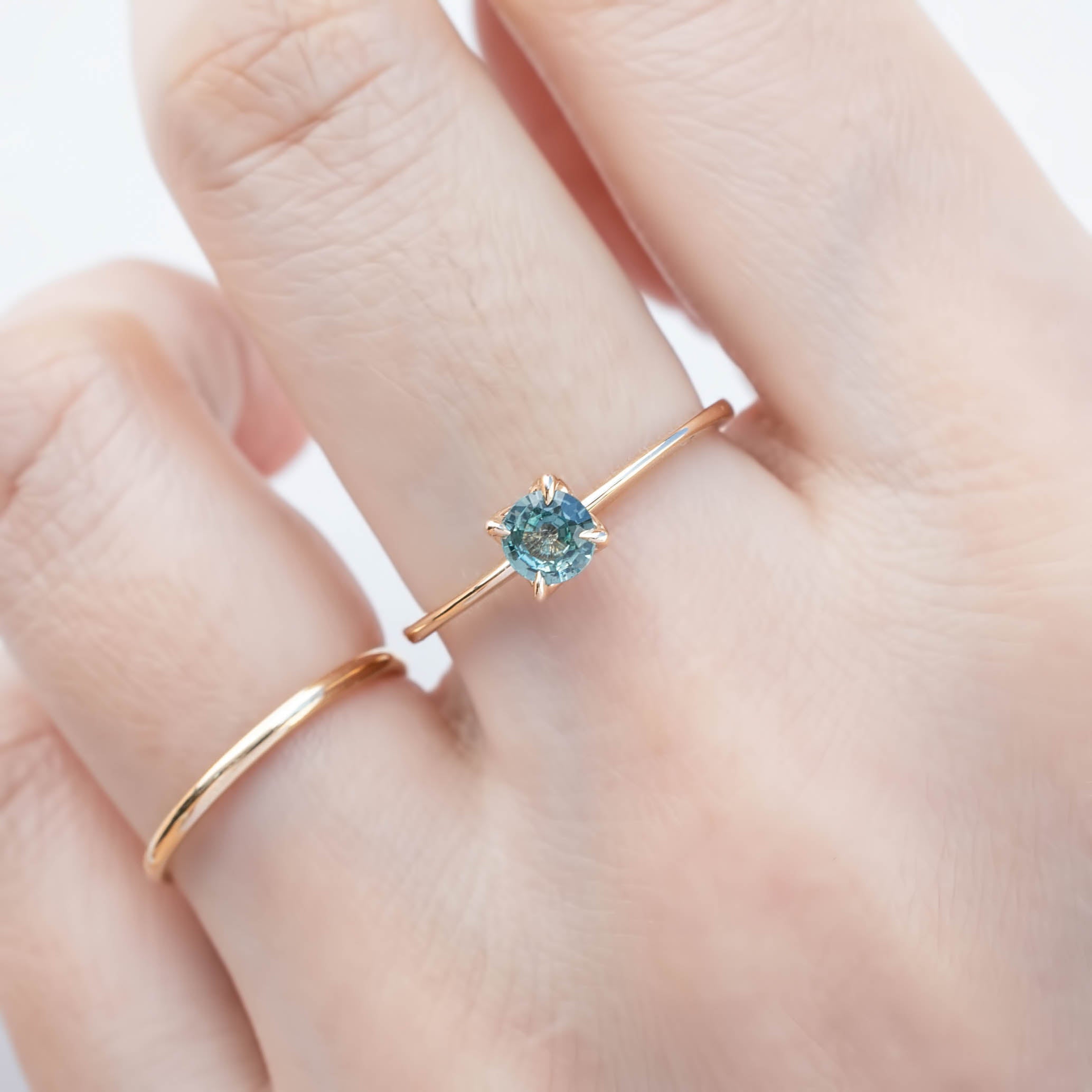 Sara Ring, 0.45ct Unheated Madagascar Sapphire of your choice