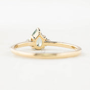 【即日配送】エミリーリング ・0.45ct・加熱モンタナ産ライトグリーンサファイア・K14YG
