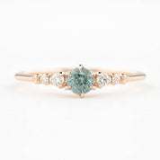 Estel Fleur Ring, 0.30ct Montana Sapphire of your choice