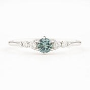 Estel Fleur Ring, 0.30ct Montana Sapphire of your choice