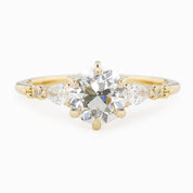エステルフルールリング　オールドマインクッションカットダイヤモンド　1.30ct　GIA鑑定書付き
