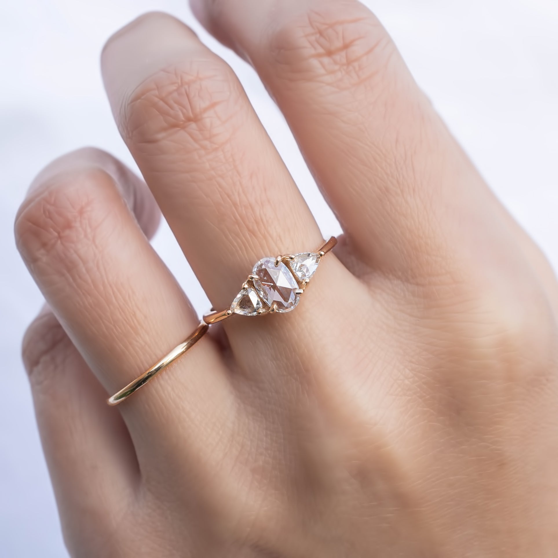 マディソンリング　ローズカットダイヤモンド　0.56ct