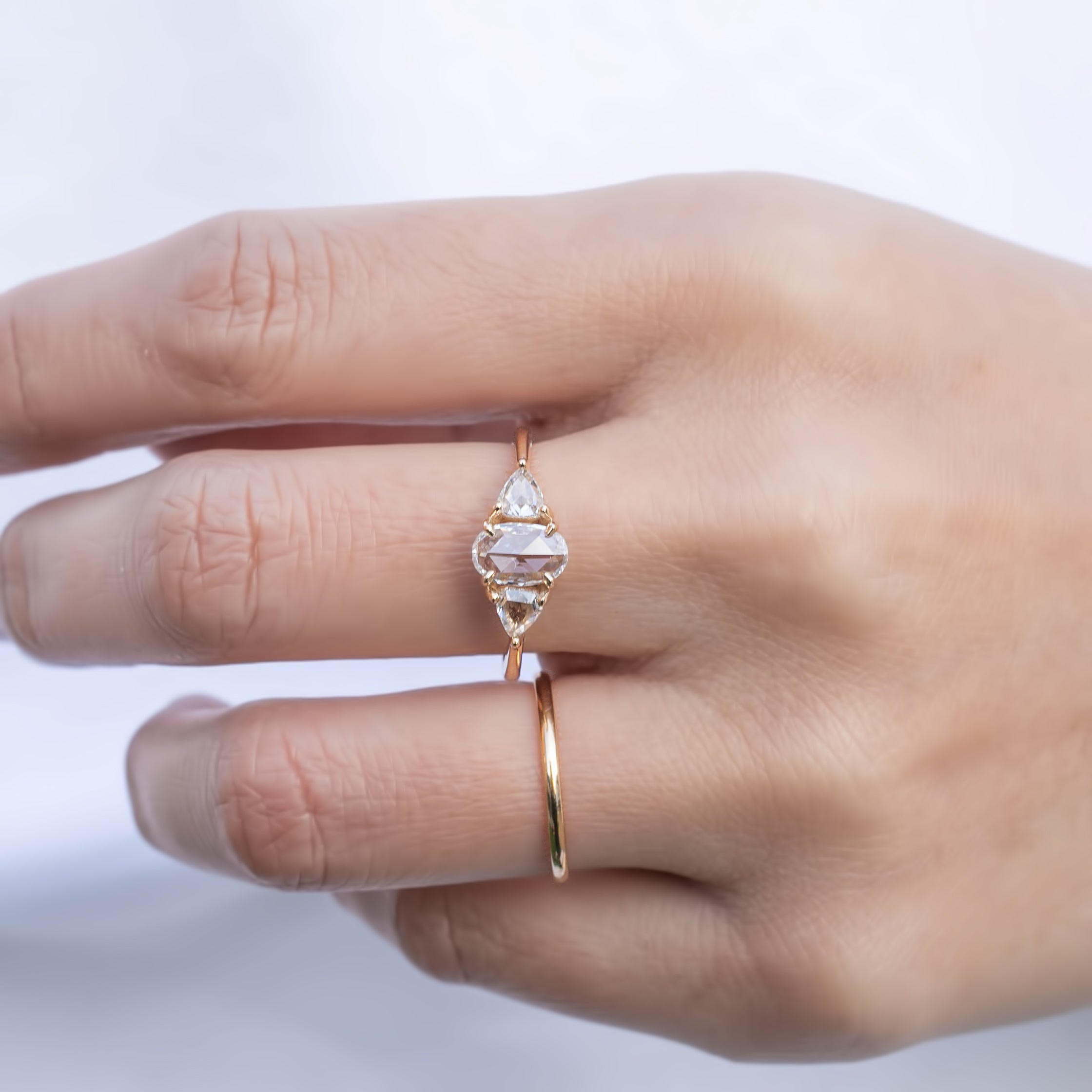 マディソンリング　ローズカットダイヤモンド　0.56ct