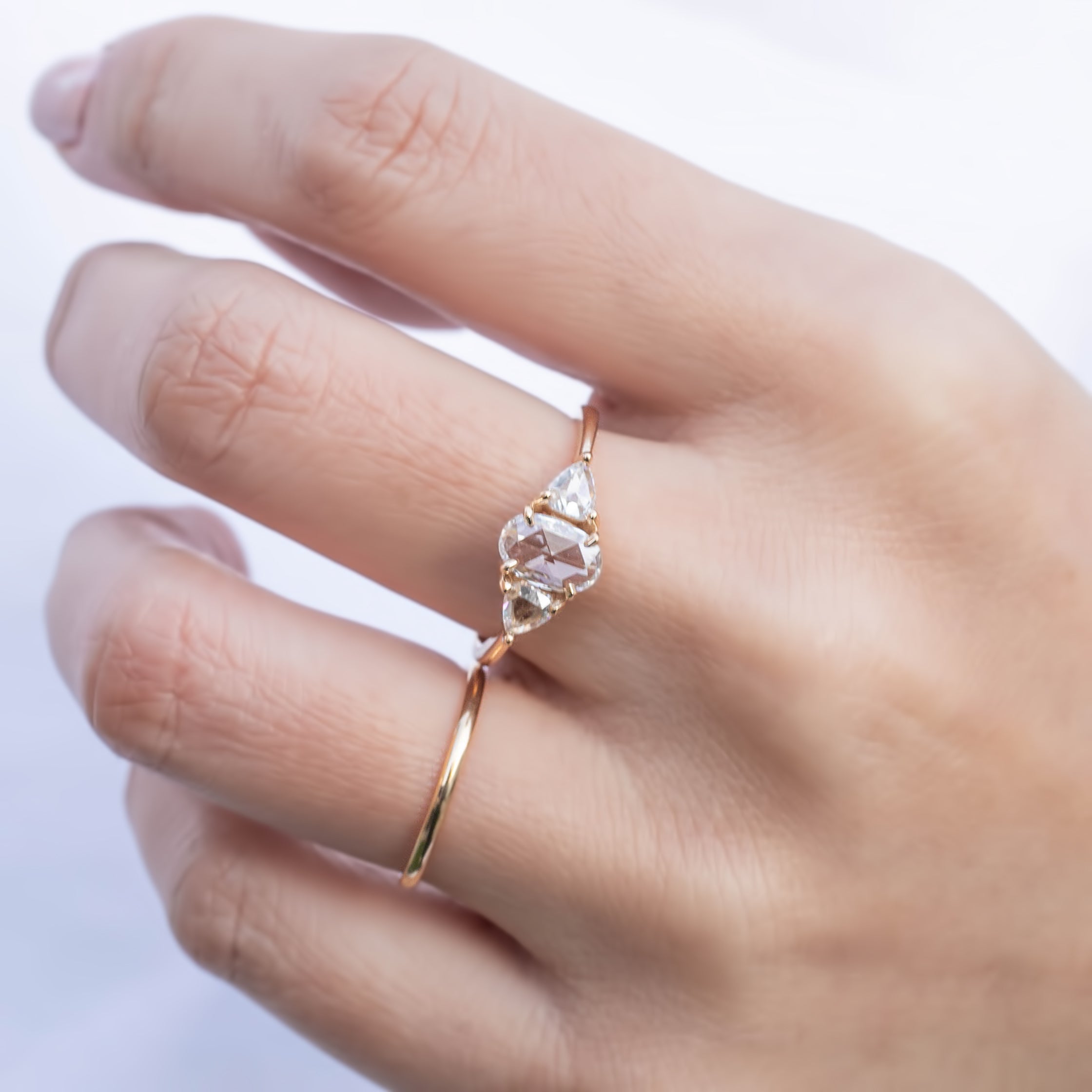 マディソンリング　ローズカットダイヤモンド　0.56ct