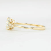 Mila Ring, 1.01ct Rose Cut Diamond, 14k Yellow Gold, GIA Certified (One of a kind)