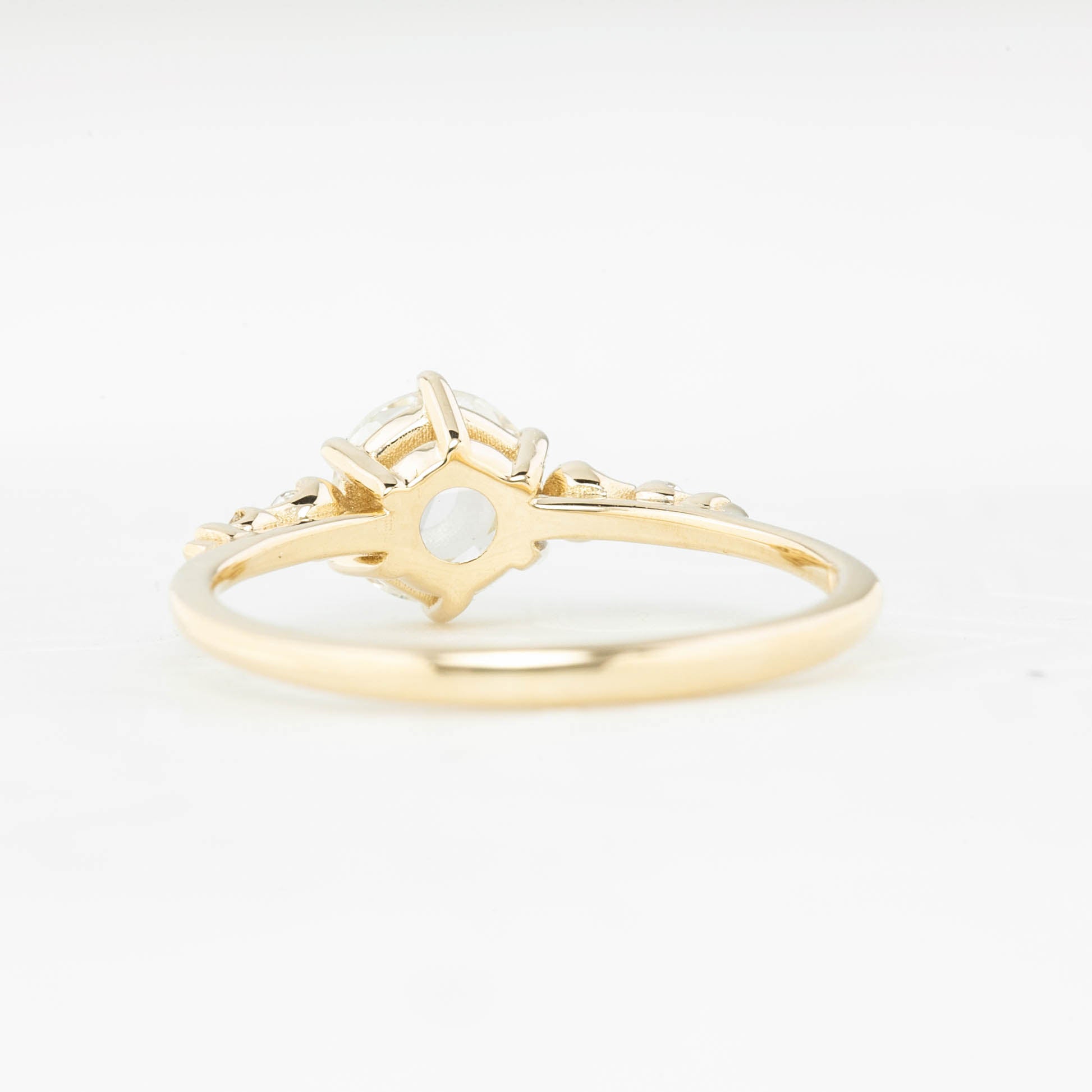 Mila Ring, 1.01ct Rose Cut Diamond, 14k Yellow Gold, GIA Certified (One of a kind)