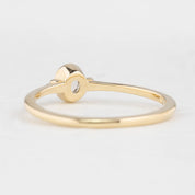 Iris Ring, 0.08-0.18ct Rose Cut Diamond, 14k Yellow Gold (One of a kind)