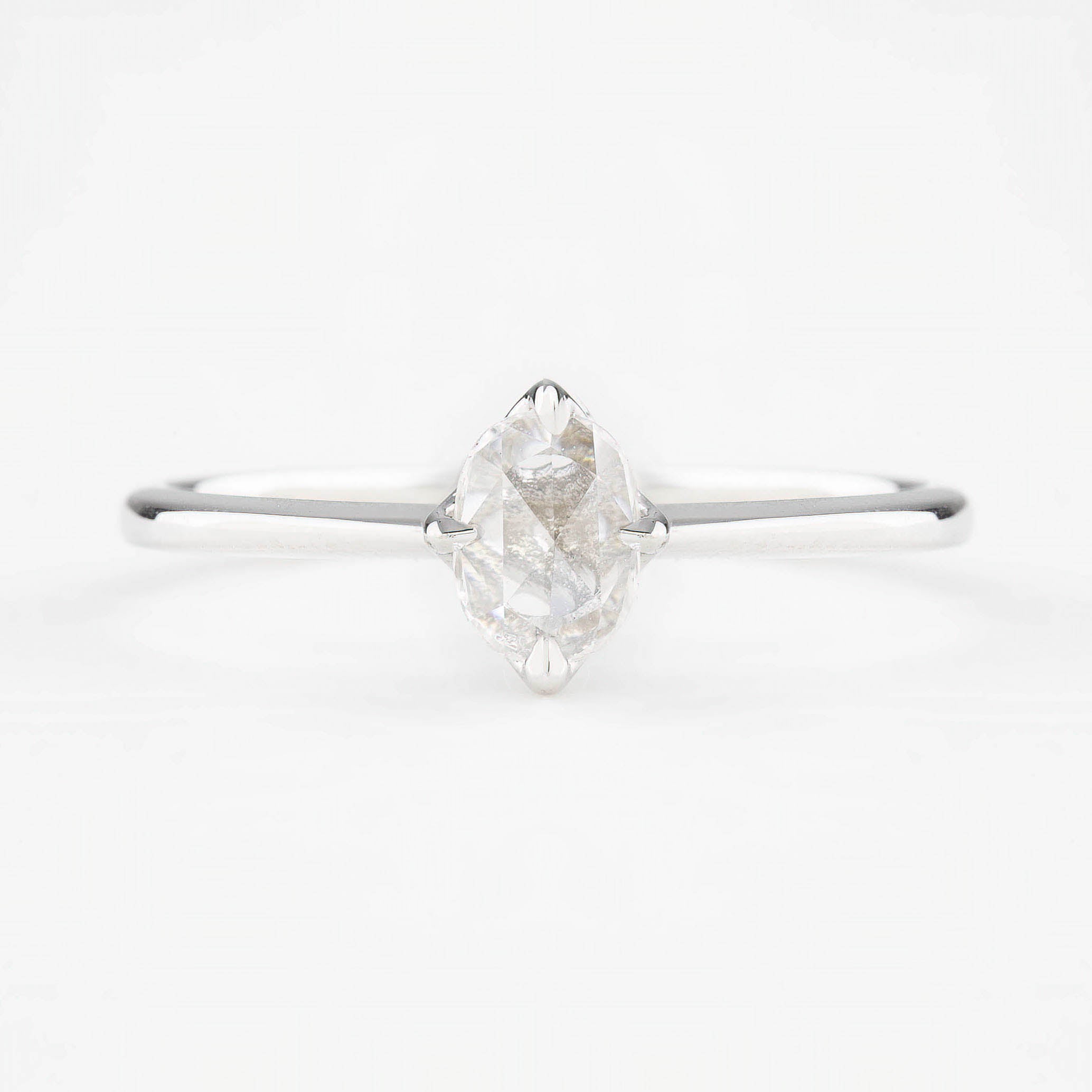 【一点物】アリスリング枠　オーバルローズカットダイヤモンド　0.26ct