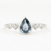 Celeste Ring, 0.62ct Montana Sapphire