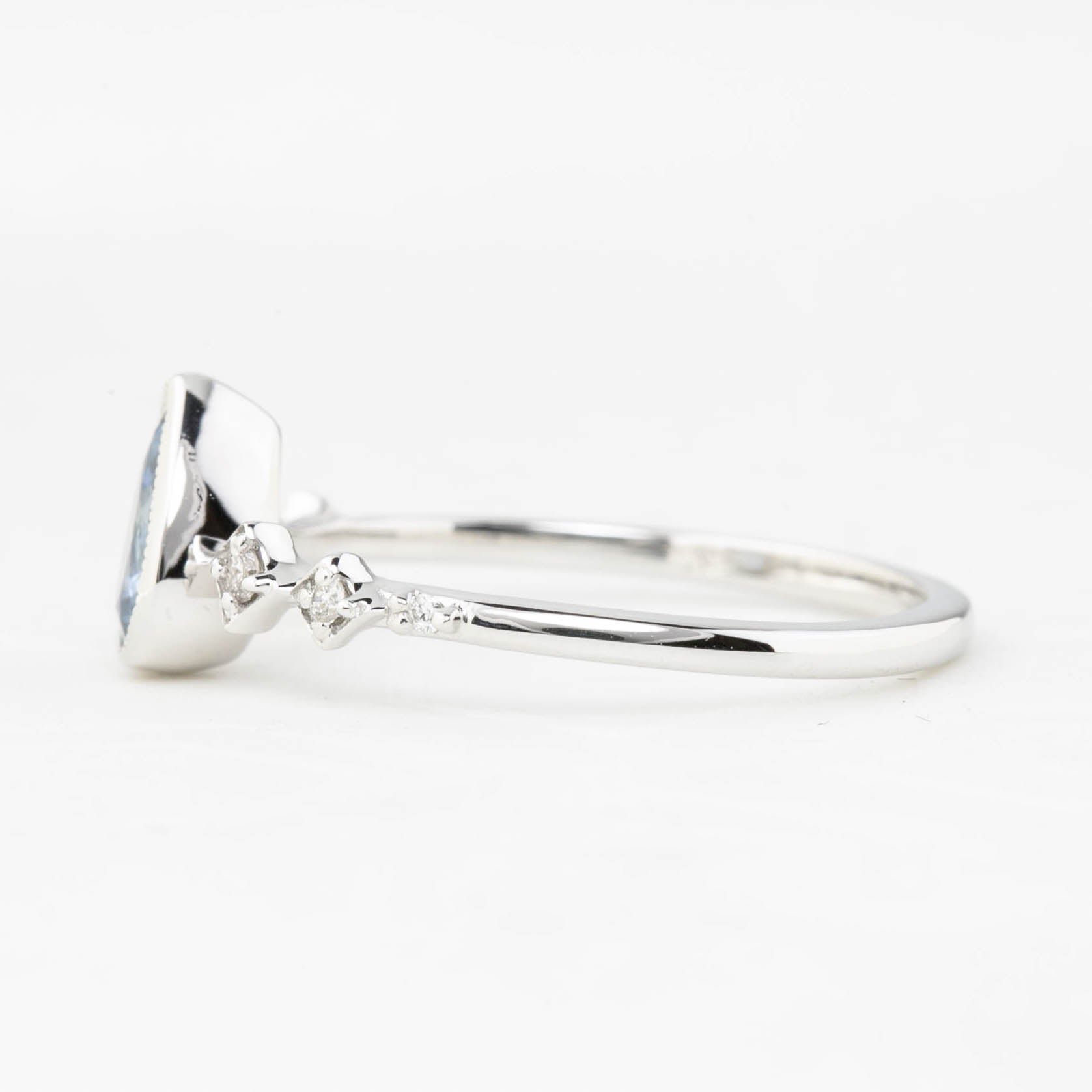 Celeste Ring, 0.62ct Montana Sapphire