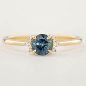 【即日配送】レナリング ・0.65ct・モンタナ産ブルーサファイア・K14YG