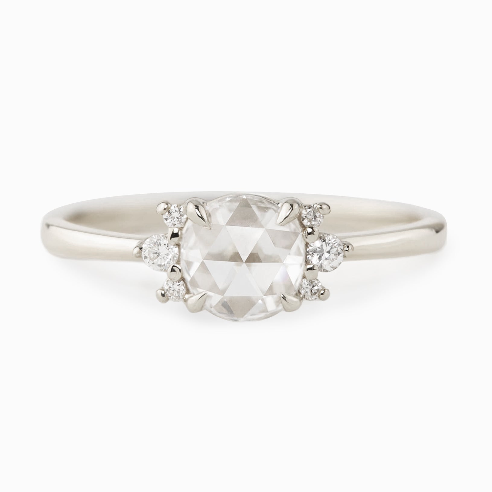 Lena Ring, Round Rose Cut Diamond