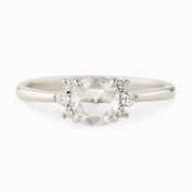 Lena Ring, Round Rose Cut Diamond