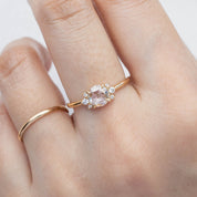 Lena Ring, Round Rose Cut Diamond