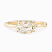 Lena Ring, Round Rose Cut Diamond