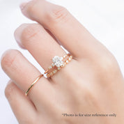 Estel Fleur Four Prongs Ring, GIA Certified 0.71ct Radiant Diamond, 14K Yellow Gold (One of a kind)