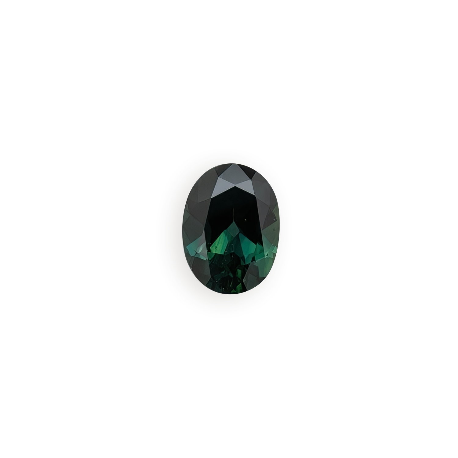 1.05ct Oval Cut Peacock Green Queensland Sapphire SO202