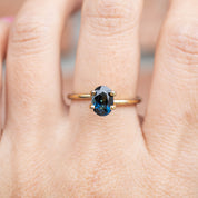 1.32ct Oval Cut Teal Blue Queensland Sapphire