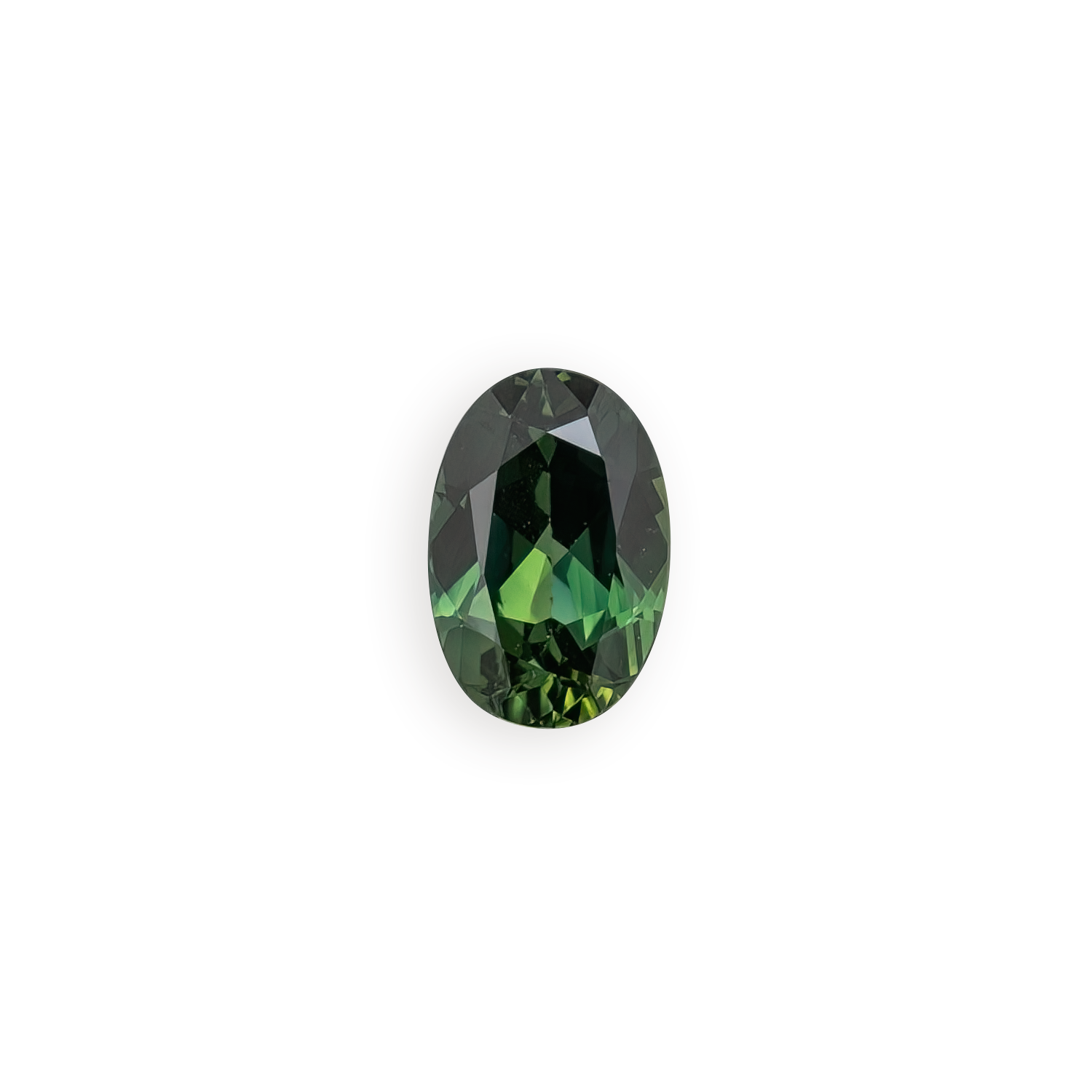 1.28ct Oval Cut Green Queensland Sapphire SO222