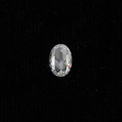 0.57ct Oval Rose Cut Diamond, F VS2