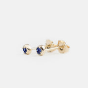 Dahlia 2mm Birthstone Stud Earrings