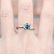 1.1ct Round Cut Blue Green Queensland Sapphire SR126