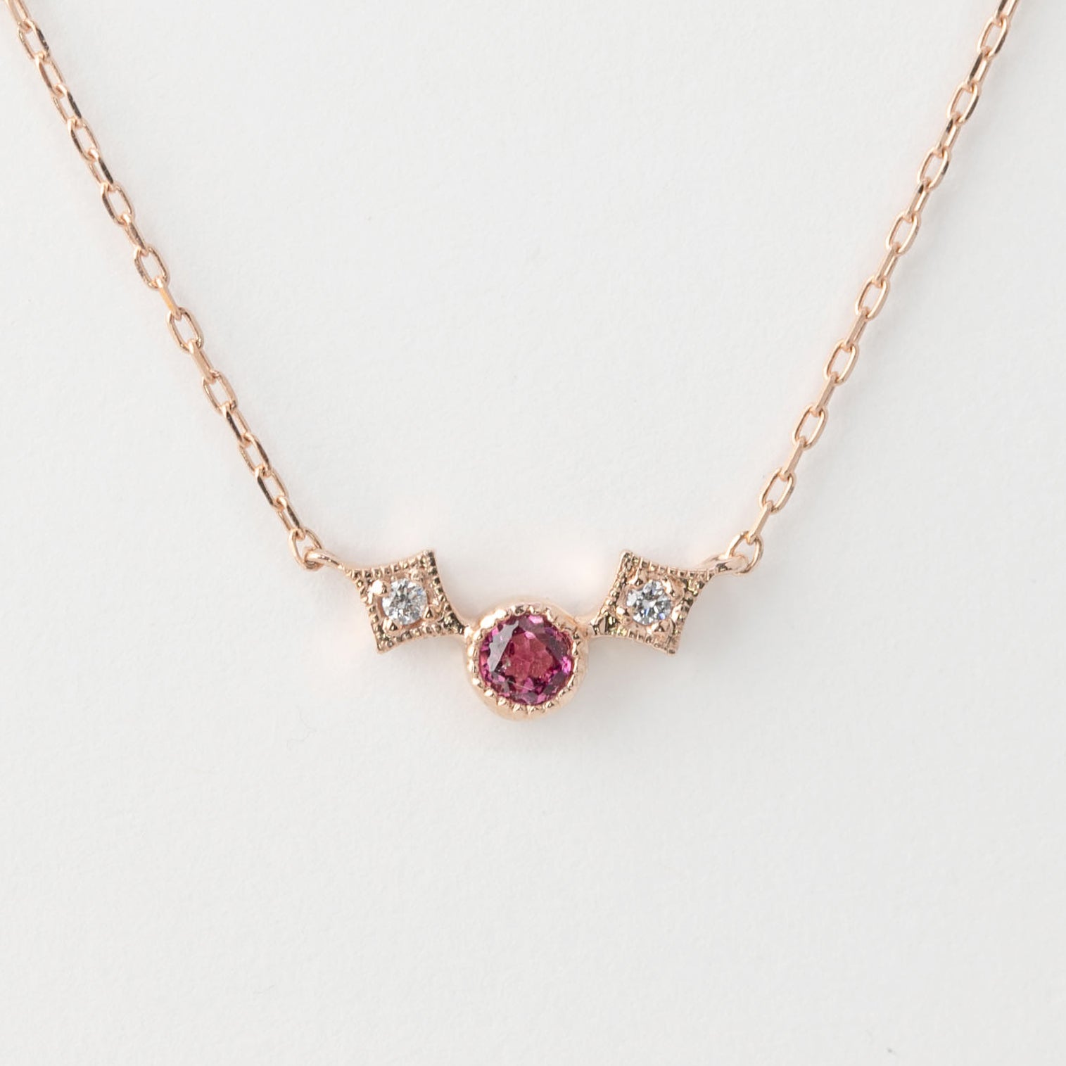 Pink Opal & Diamond Flora Necklace – YI COLLECTION