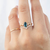 Celeste Ring - 1.21ct Teal Blue Montana Sapphire (One of a kind)
