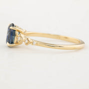 Celeste Ring - 1.21ct Teal Blue Montana Sapphire (One of a kind)