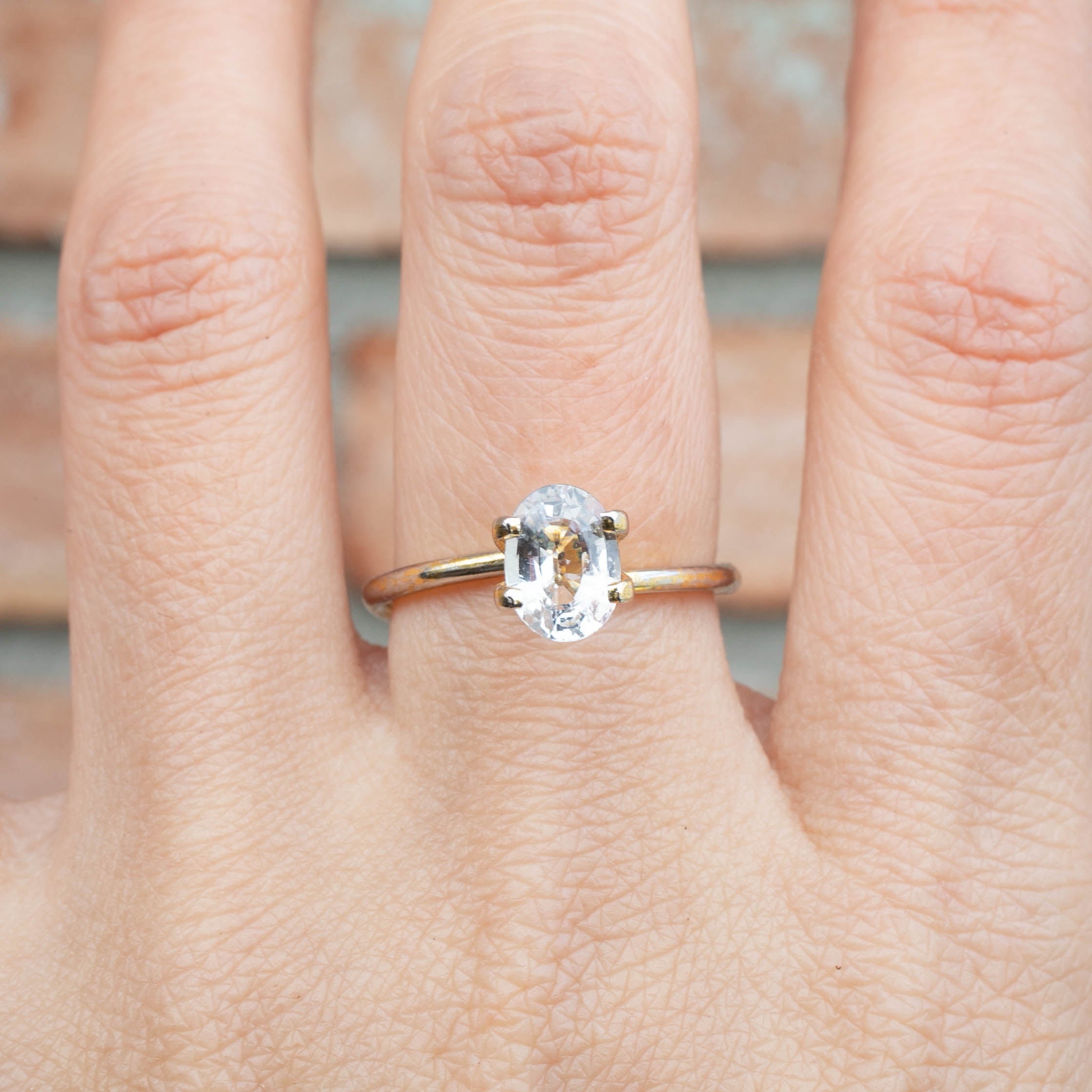 1.42ct  ホワイトサファイア マダガスカル産
